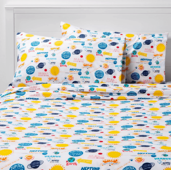 Planetary playtime Twin sheets