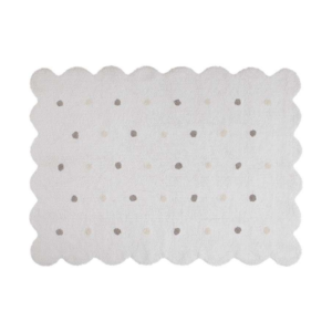 Washable rug biscuit white