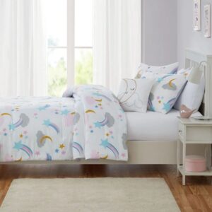 Twin Size 6pc Comforter Set for Boys Shark Light Blue Grey New 