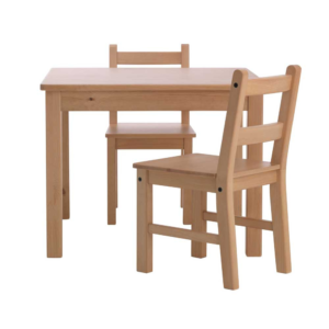 Set de mesa con 2 sillas kalas